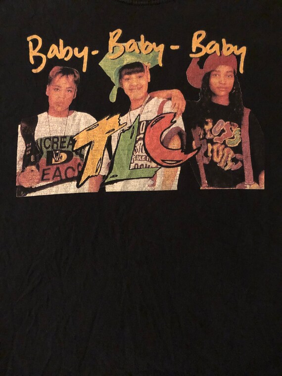 Tlc Baby Vintage Hip Hop Rap Group T Shirt Size M Etsy