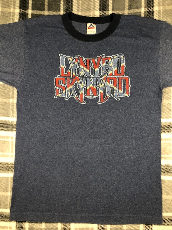 Lynyrd Skynyrd Vintage Southern Rock Band Ringer T Shirt Size L Etsy Canada