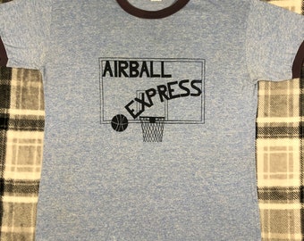 Vintage des années 80 - Airball Express - T-shirt classique de l'équipe de sport de basket-ball - Taille L