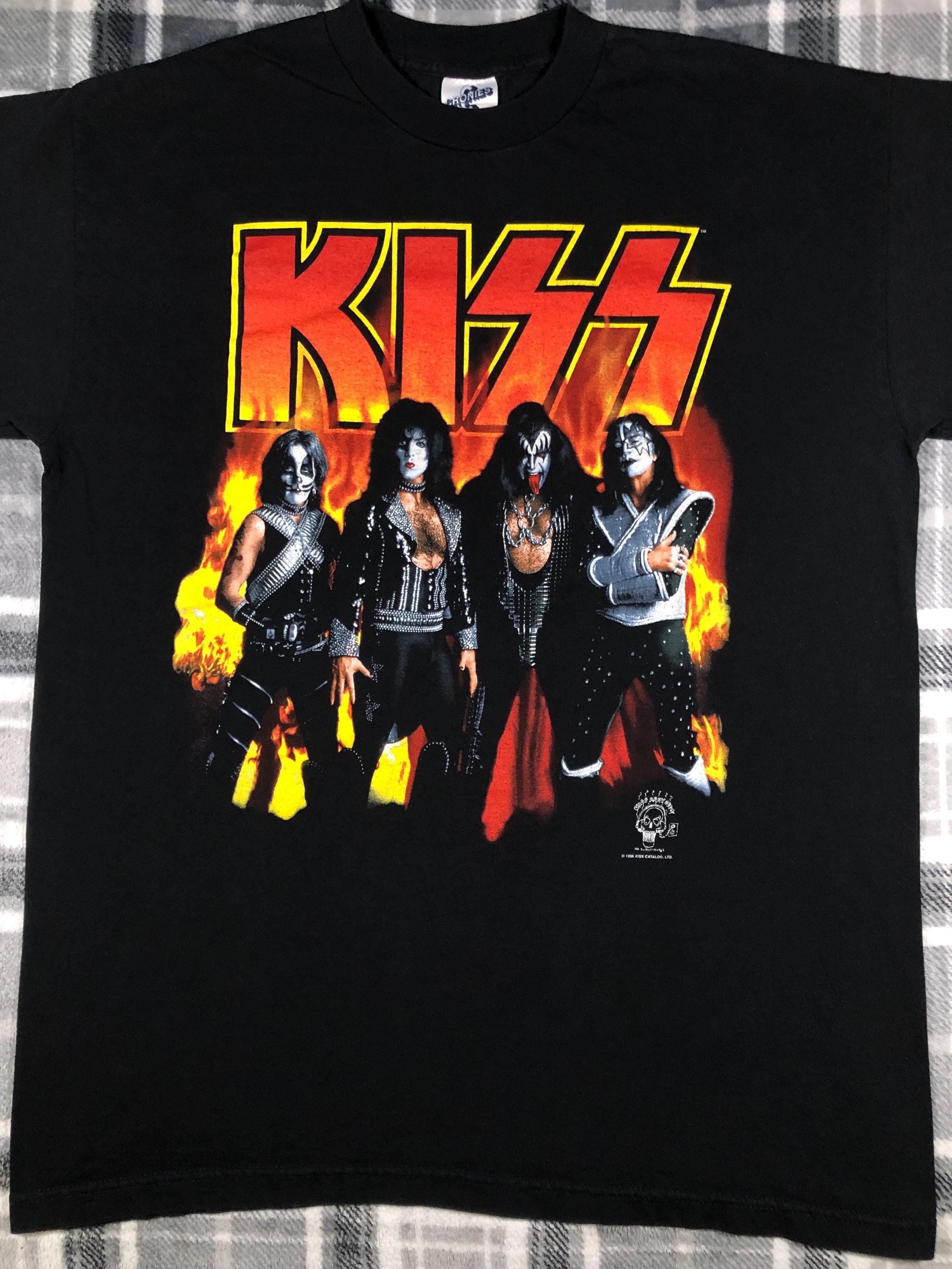 KISS - Vintage 90s - Hard Rock Band T Shirt - Size XL - Etsy