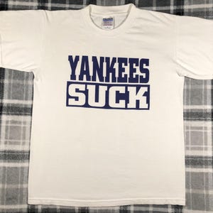 Vintage 90s - Ten Yard Fight - Yankees Suck - Boston Final Show 10/17/99 - Straight Edge Hardcore Punk Rock Band T Shirt - Size M