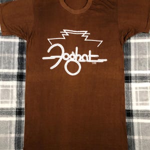 Foghat - Vintage 70s - English Rock Band Single Stitch T Shirt - Size S bild 1