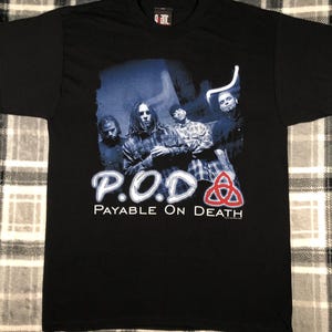 POD - Vintage 90s - Payable On Death - The Fundamental Elements Of Southtown 1999 - Nu Metal Rap Rock Band T Shirt - Size S
