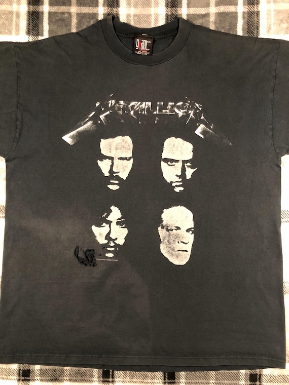 Metallica - Vintage 90s - Black Album 4 Faces - Thrash Metal Hard