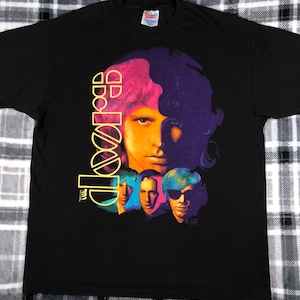 The Doors - Vintage 90s - Jim Morrison - Psychedelic Rock Band Single Stitch T Shirt - Size XL