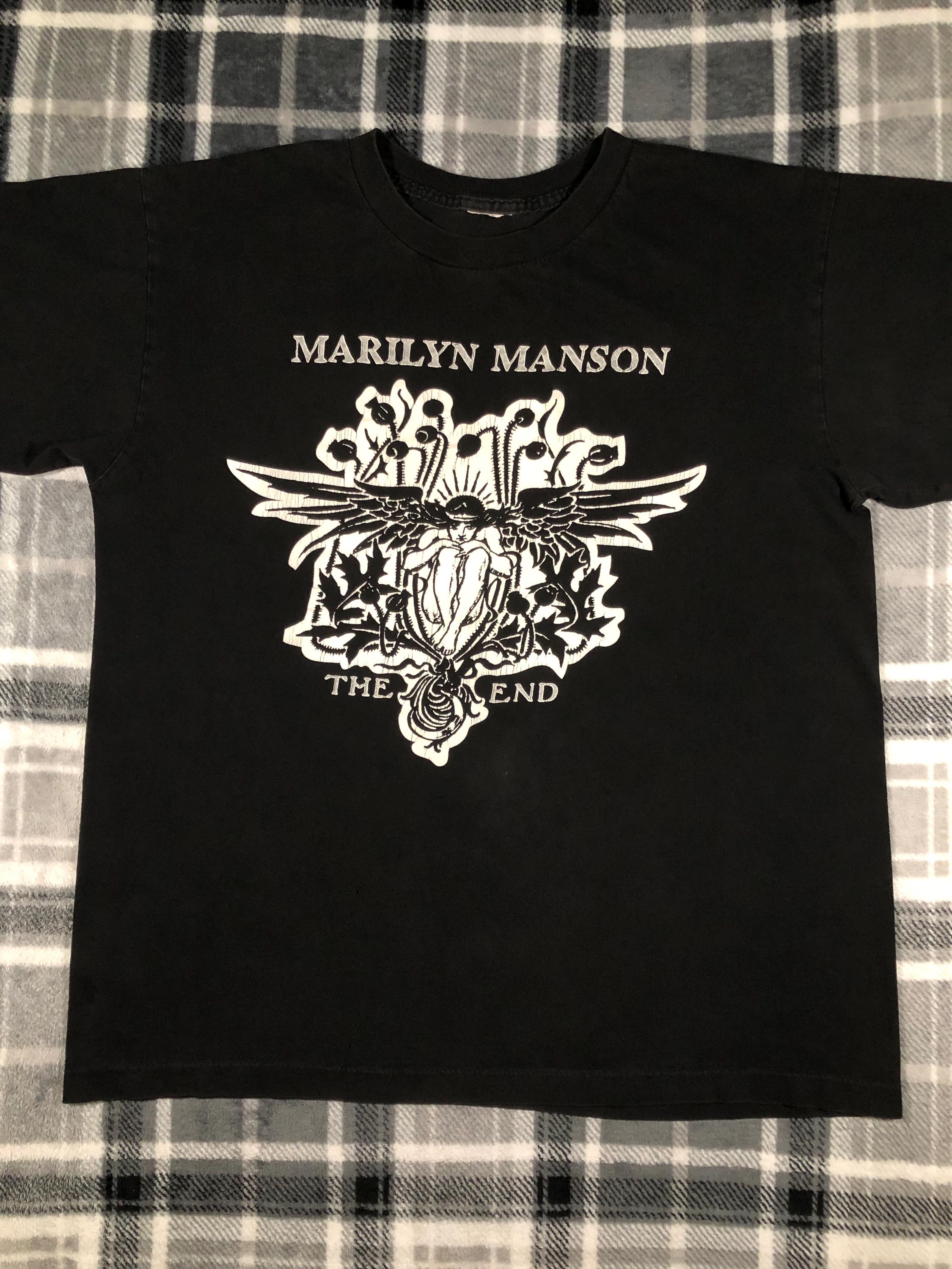 Vintage 2013 Marilyn Manson Band T-Shirt Bayside Sportswear
