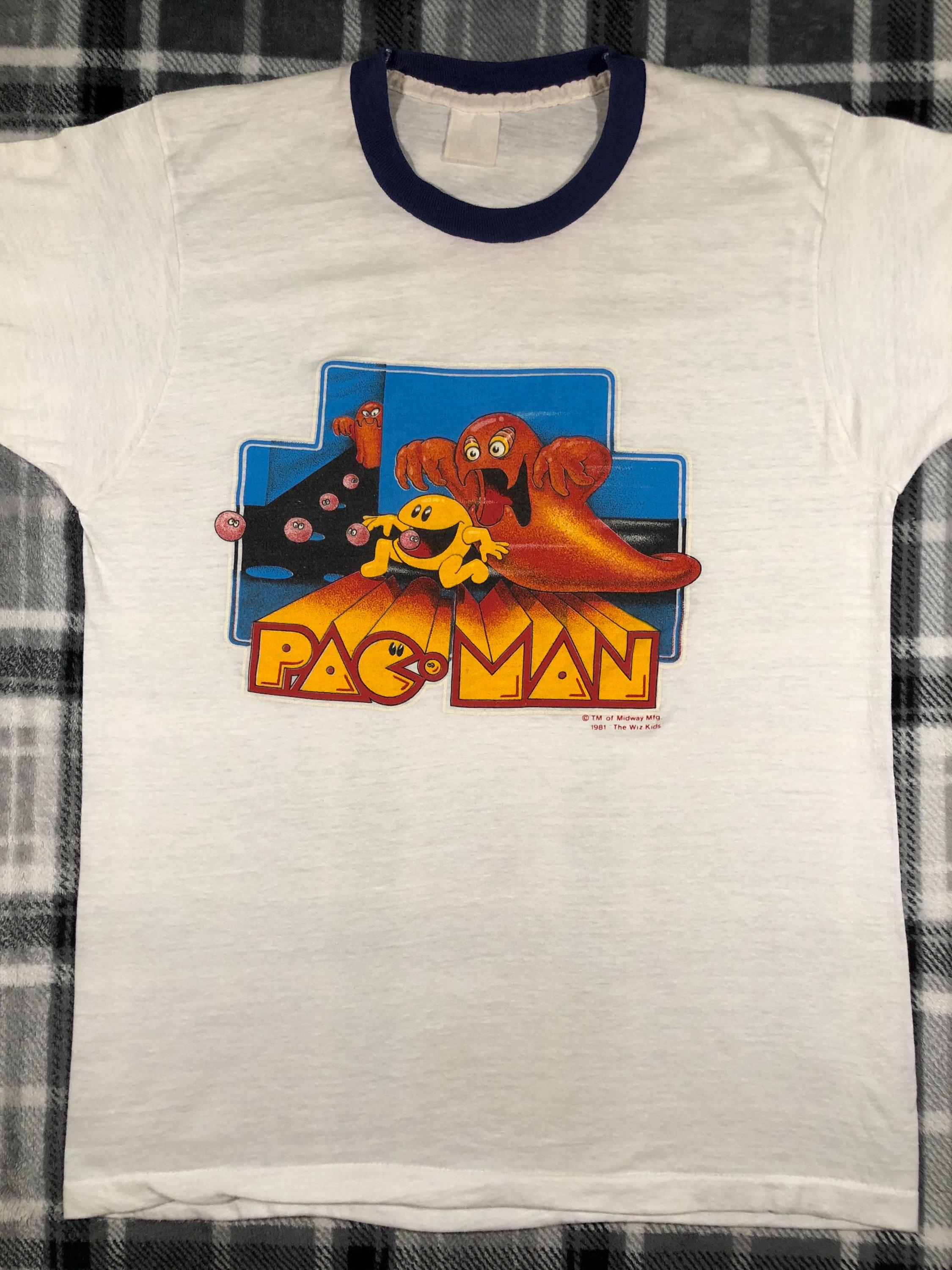 80s パックマン ビンテージT PAC-MAN 80年代 Pac-man - Vintage 80s - Classic Arcade Video Game Single Stitch