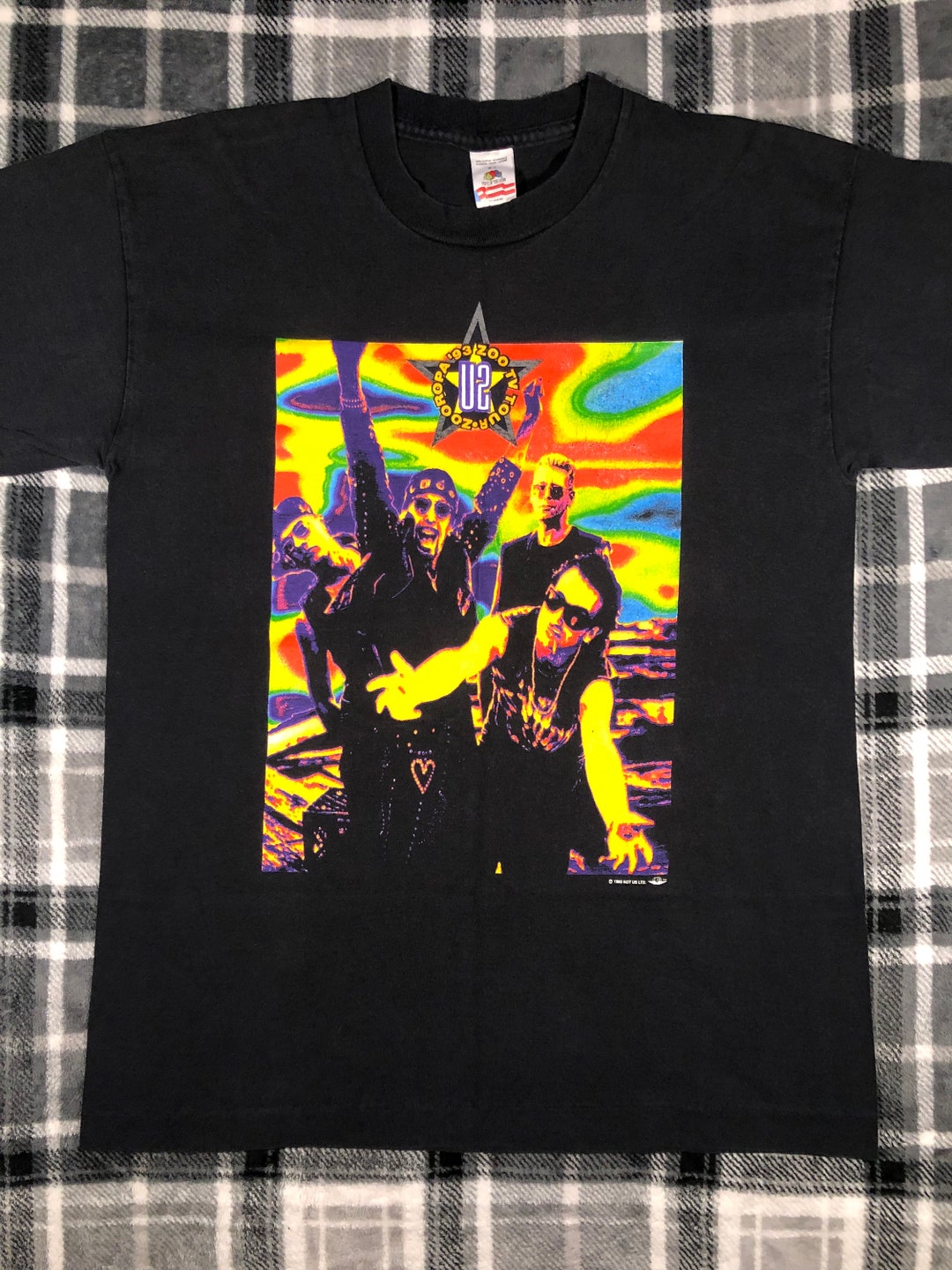 U2 - Vintage 90s - Zooropa 1993 Tour - Alternative Rock Band