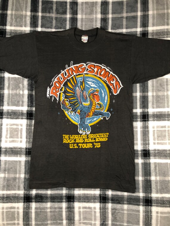 Rolling Stones Vintage 70s US Tour 78 Classic Rock Band Concert