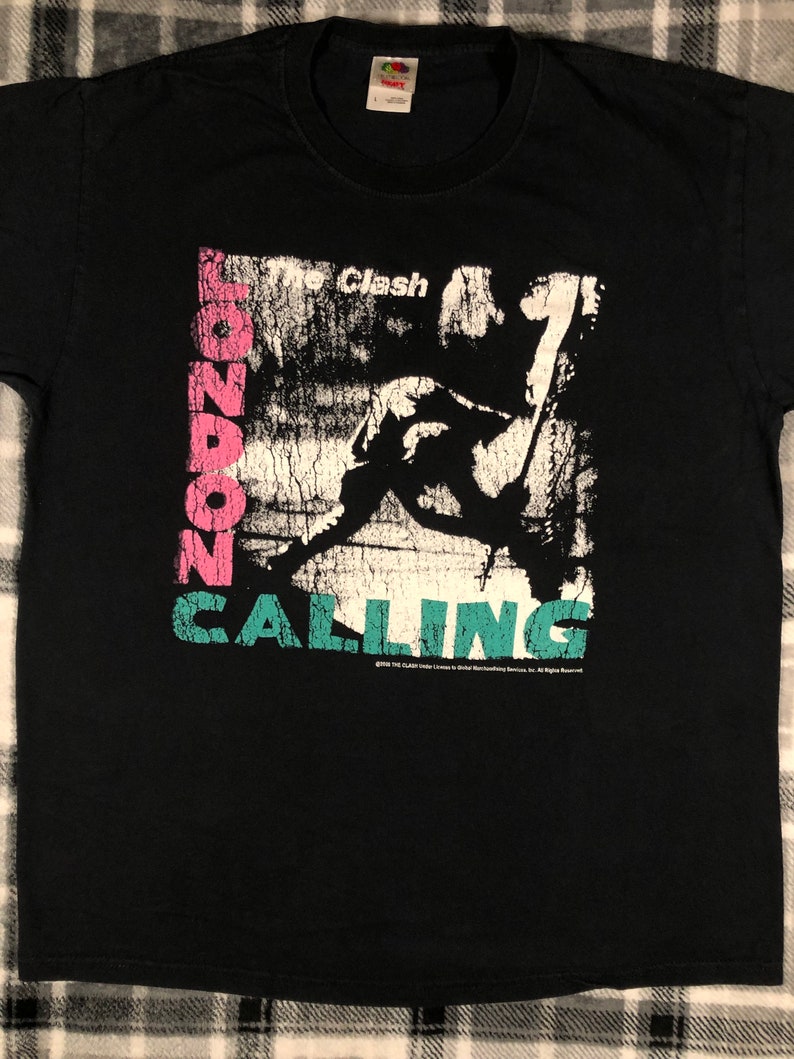 The Clash Début de l'an 2000 London Calling T-shirt de groupe de punk rock Taille L image 2