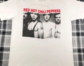 Early 00s Y2K Red Hot Chili Peppers Band Tee T-shirt Rare Vintage