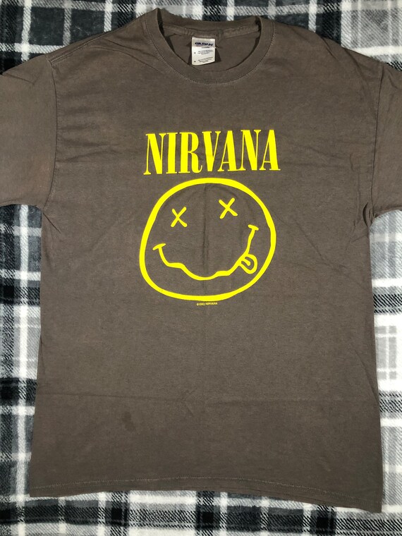 Nirvana - Smiley - Grunge Punk Rock Band T Shirt … - image 2