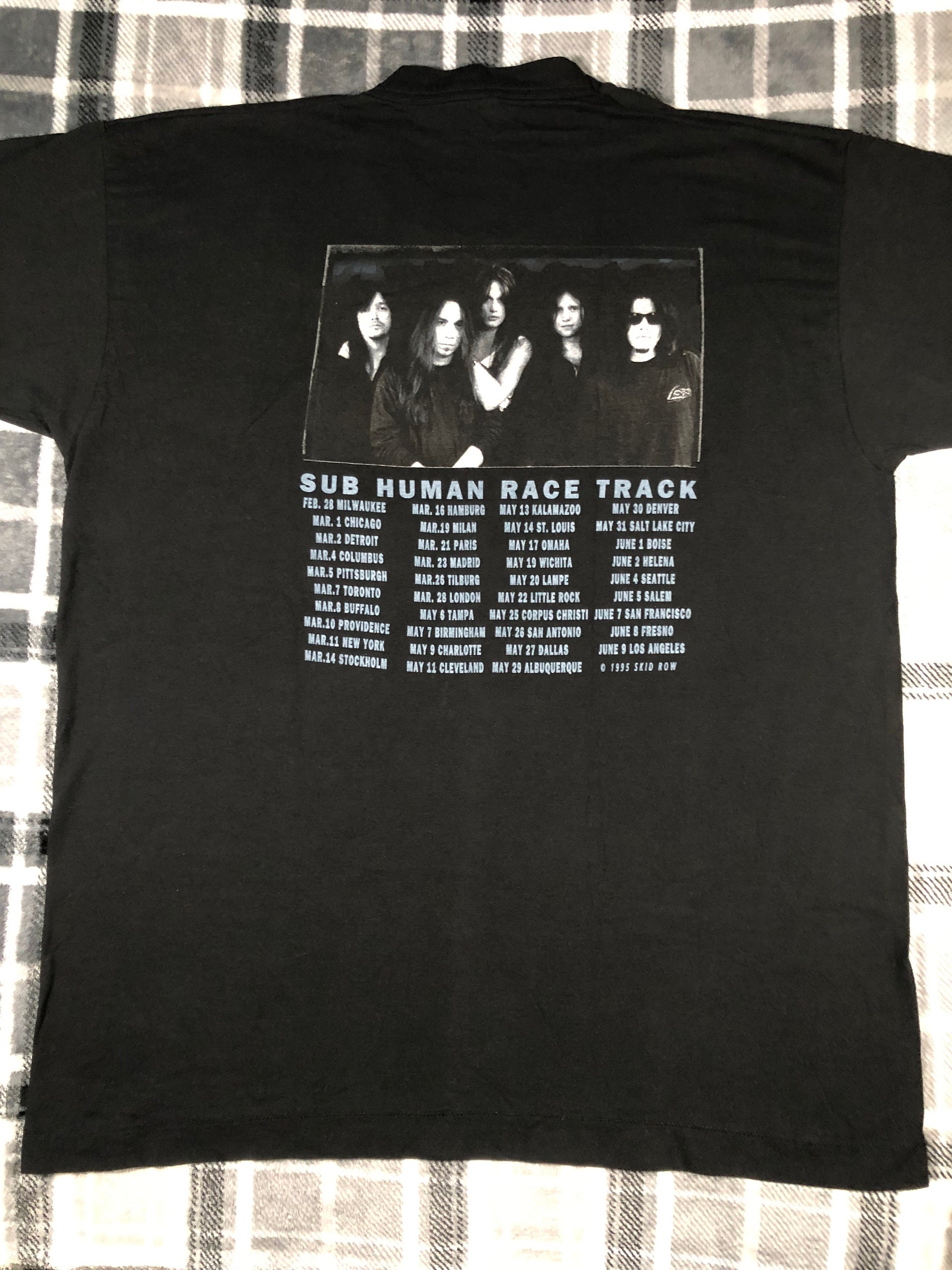 Skid Row - Vintage 90s - Subhuman Race Tour 1995 - Glam Hair Metal