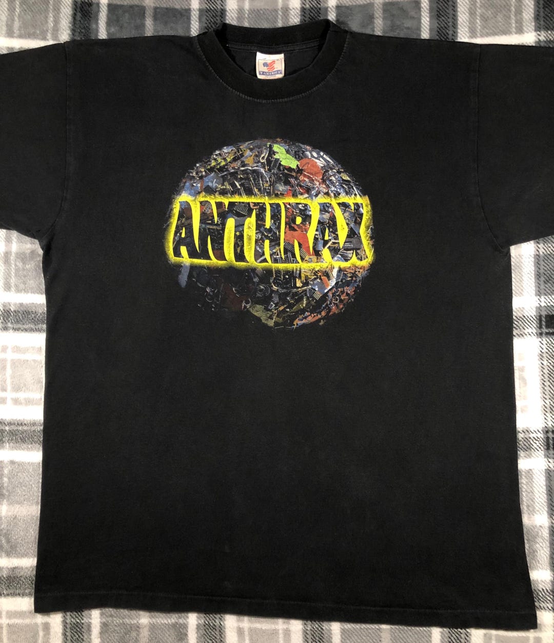 90s anthrax バンド　tシャツ 激レア　ヴィンテージ　CRONIES Anthrax - Vintage 90s - US Tour - Heavy Metal Hard Rock Band
