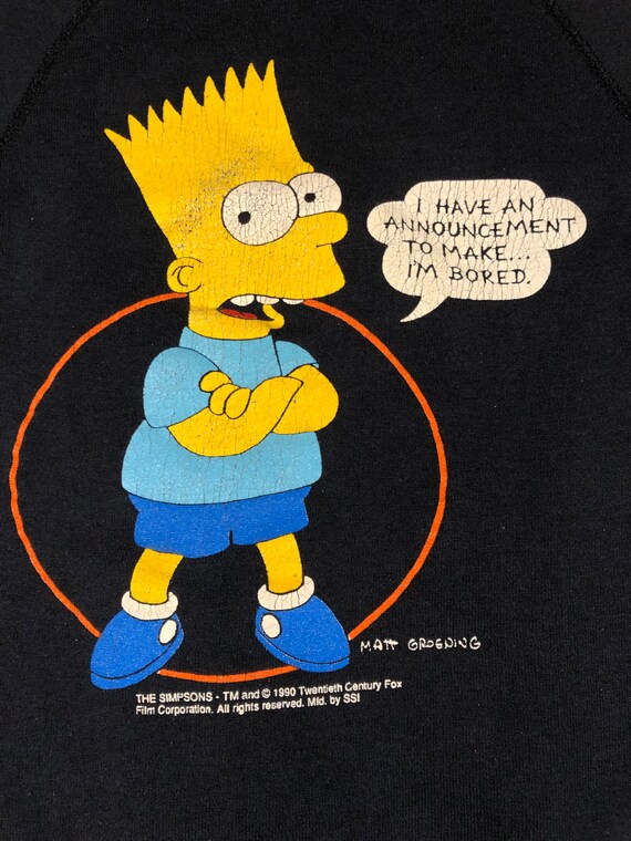 Vintage 90s - Bart Simpson - Cartoon Character TV… - image 4