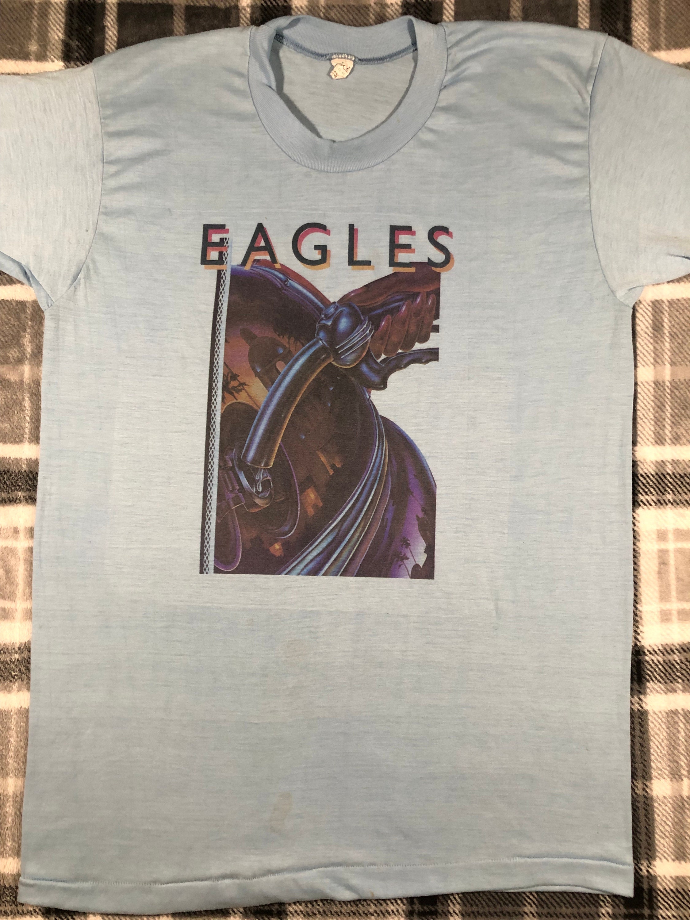 Eagles - Vintage 80s - Rock Band Single Stitch T Shirt - Size L - Etsy