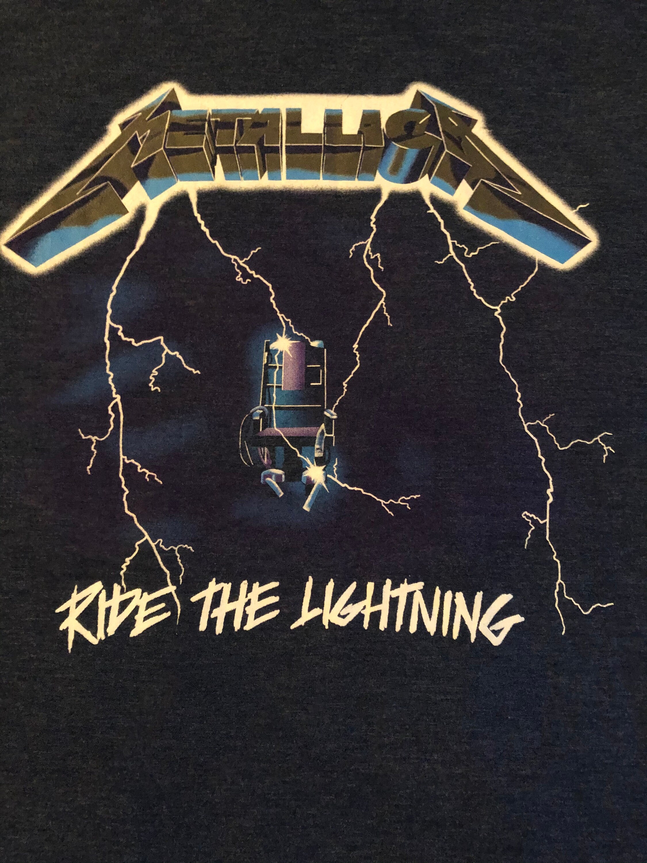 Metallica Ride the Lightning Classic Metal Rock Band T Etsy
