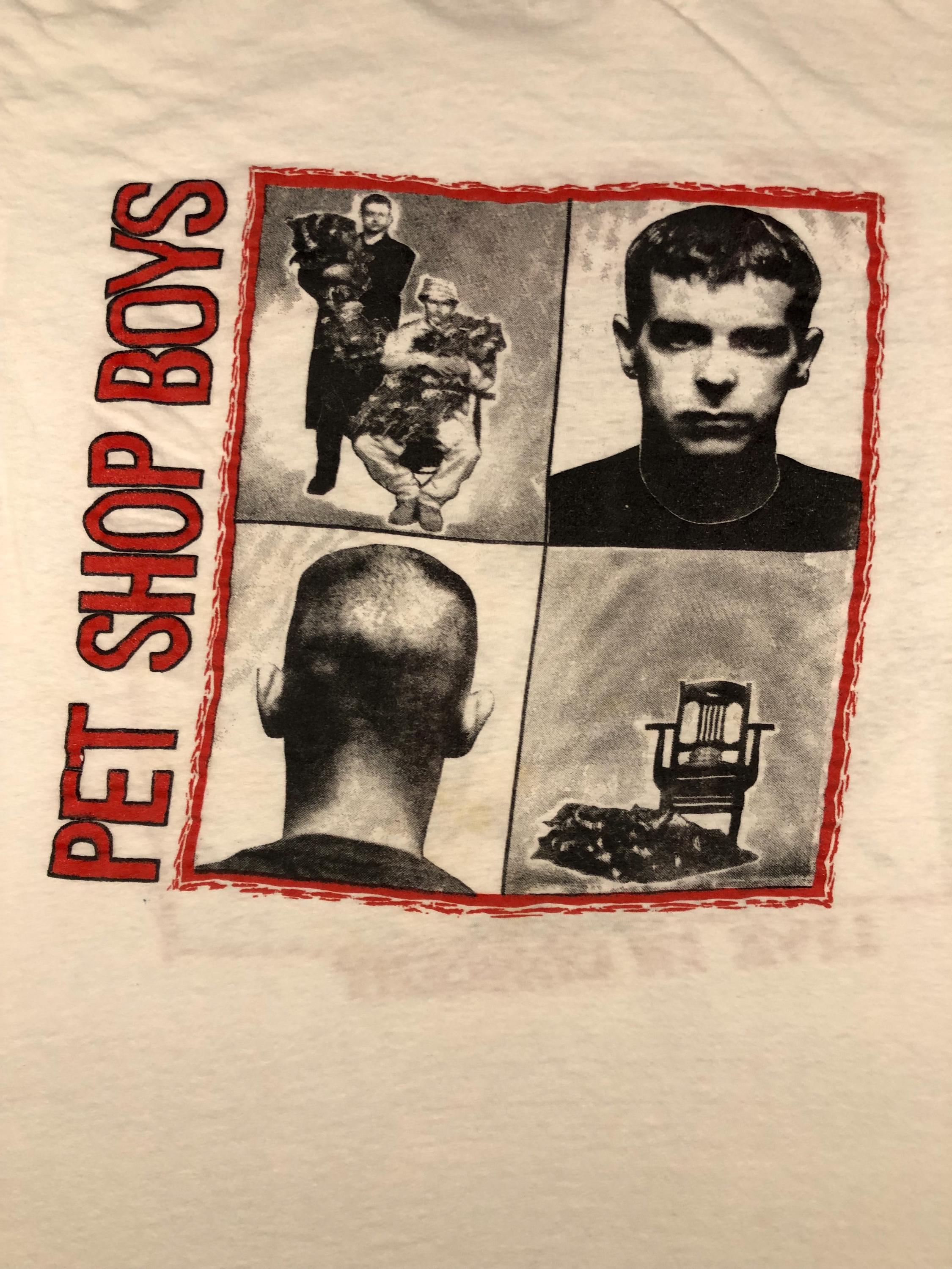 □ 90s Pet Shop Boys Vintage T-shirt □ ペットショップボーイズ 