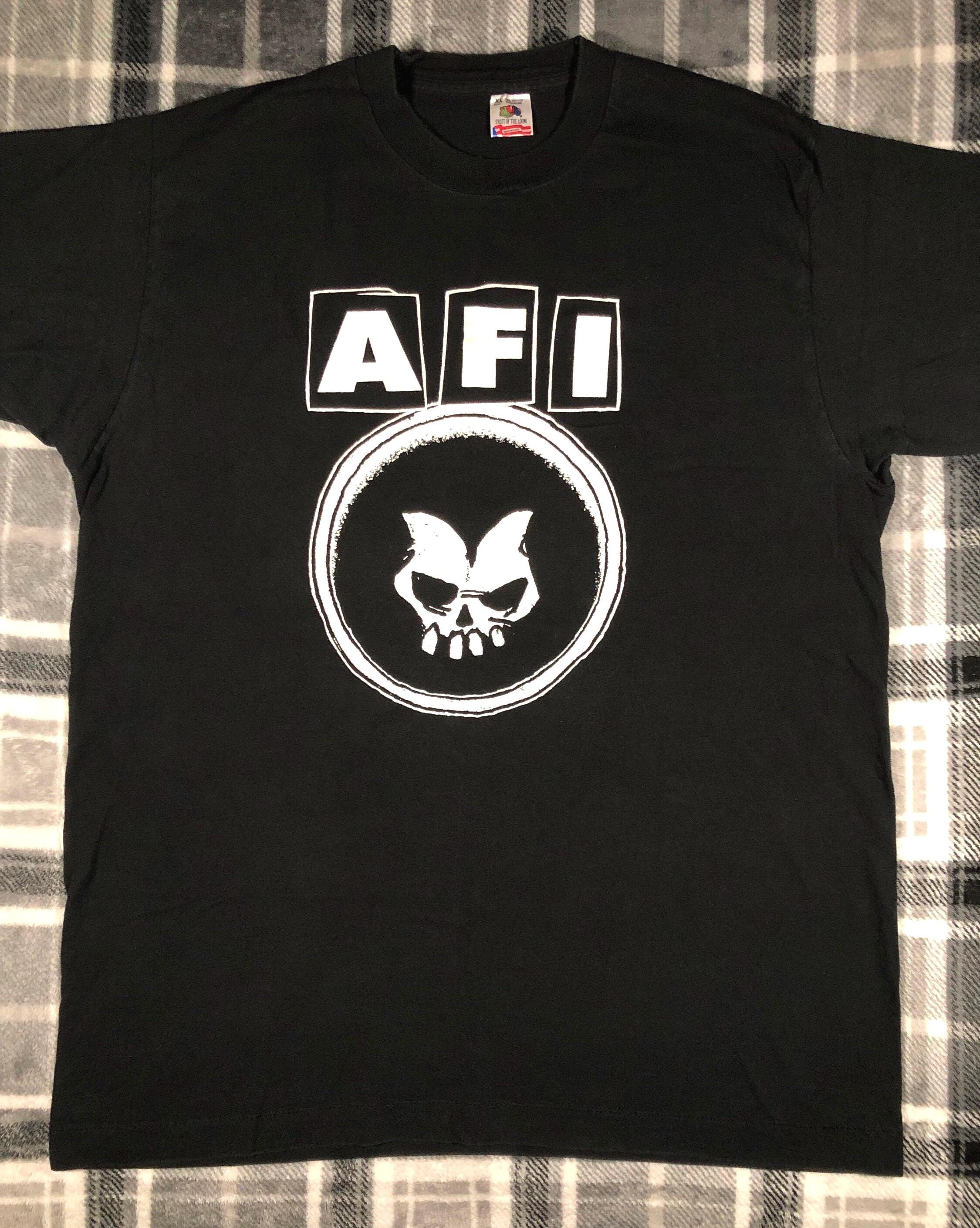 afi Tシャツ AFI - Vintage 90s - A Fire Inside - Punk Rock Band Single Stitch T