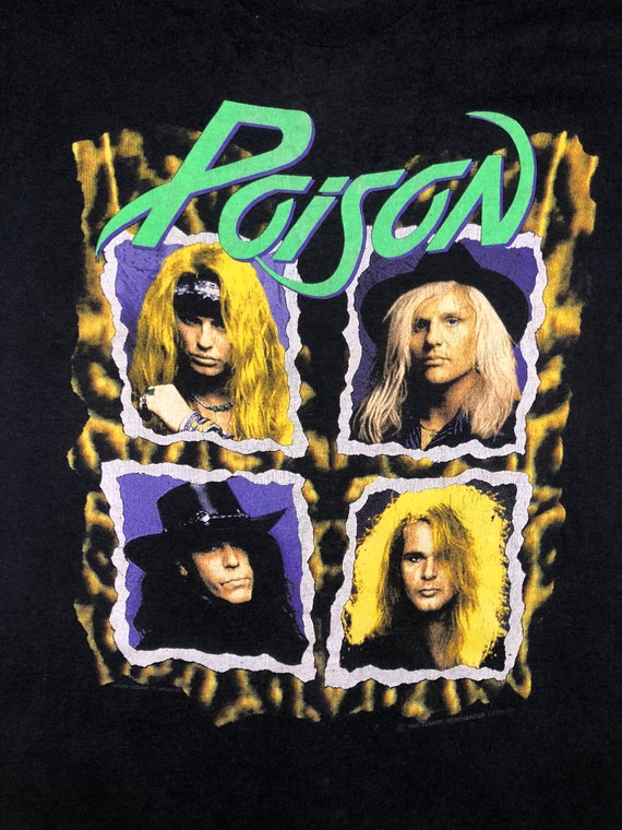 Poison - Vintage 90s - Flesh & Blood World Tour 1… - image 3