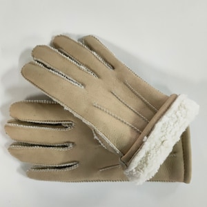 手作りメリノシープスキングローブ：ソフトウールの冬用グローブ
