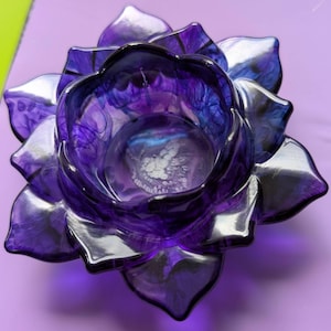 Lotus Resin Tealight Holder – Unique Candle Decor for Meditation, Gifts & Home Ambience