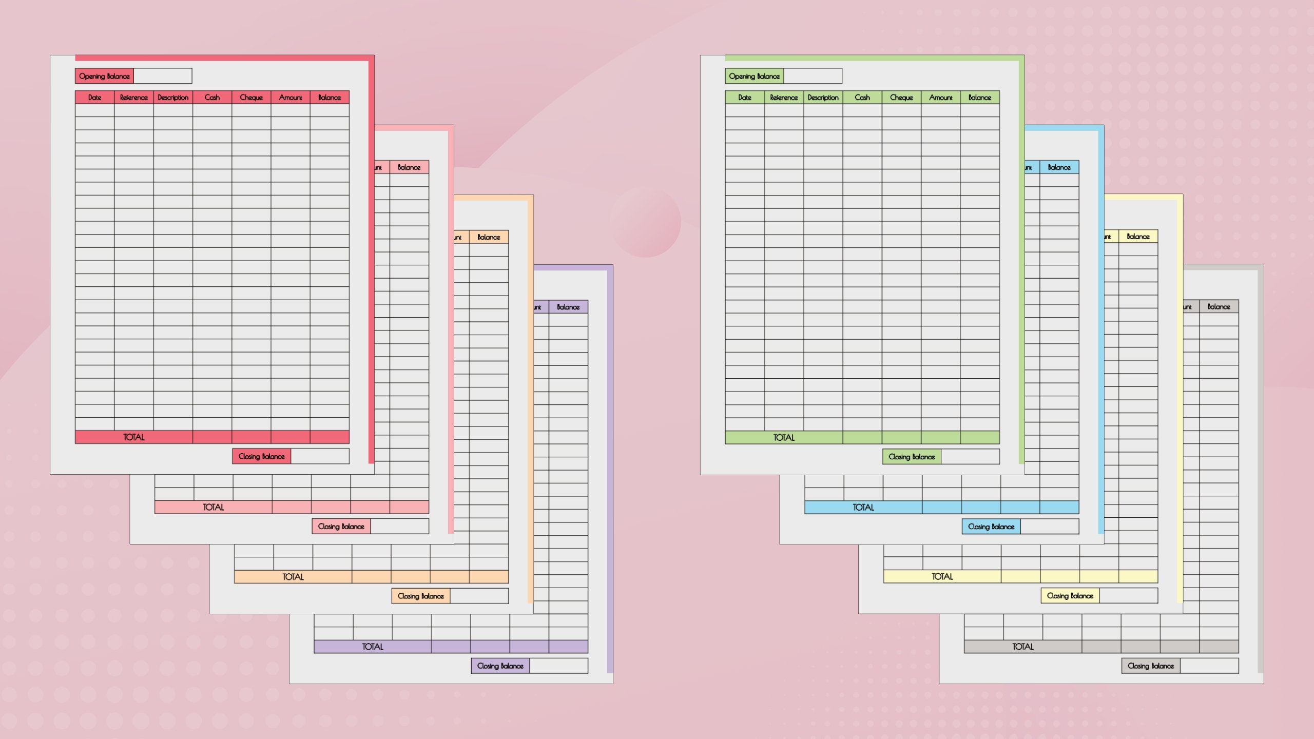 Printable Daily Cash Register Log Home & Professional Expenses Etsy