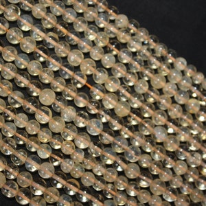 AAA + Natürliche Citrin Stein Perlen, Citrin Glatte runde Form Edelstein Perlen, 4-5 mm Herstellung für Schmuck Perlen, Großhandel Perlen