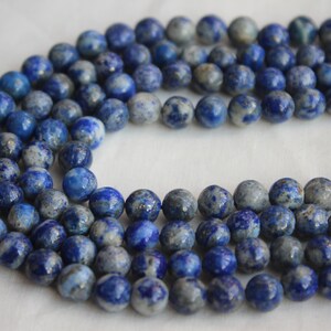 AAA+ Lapis Lazuli Beads, Natural Lapis Lazuli Smooth Round Shape Beads, Handmade Beads, Lapis Beads Making For Jewelry, Wholesale Bead