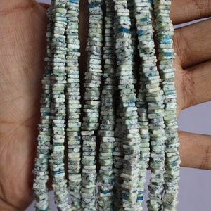 K2 Jasper Smooth Heishi Square Shape Beads, Natural K2 Jasper Beads, K2 Jasper Loose Gemstone For Making Jewelry Design, Handmade Beads