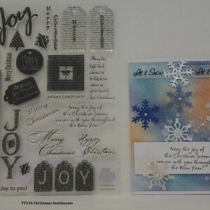 Christmas Sentiment Clear Stamp Sets