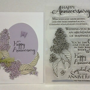Happy Anniversay Clear Stamp Set