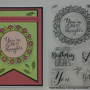 Quick Coloring Sentiment Clear Stamp Sets