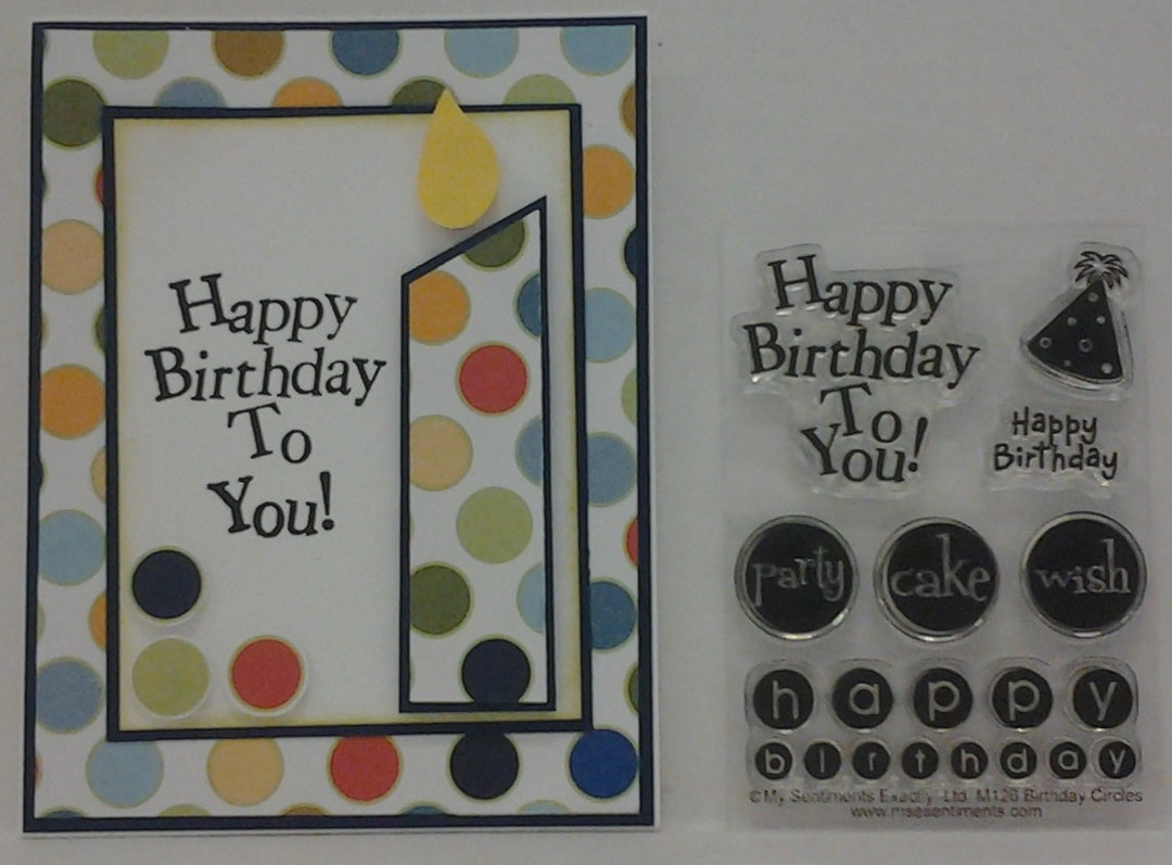 Happy Birthday Clear Stamp Sets Etsy
