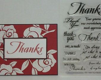 Many Thanks Clear Stamp Sets