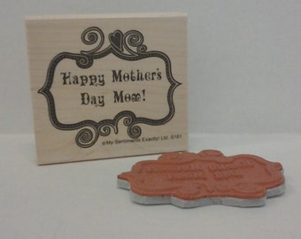 Mother's Day Red Rubber Stamps
