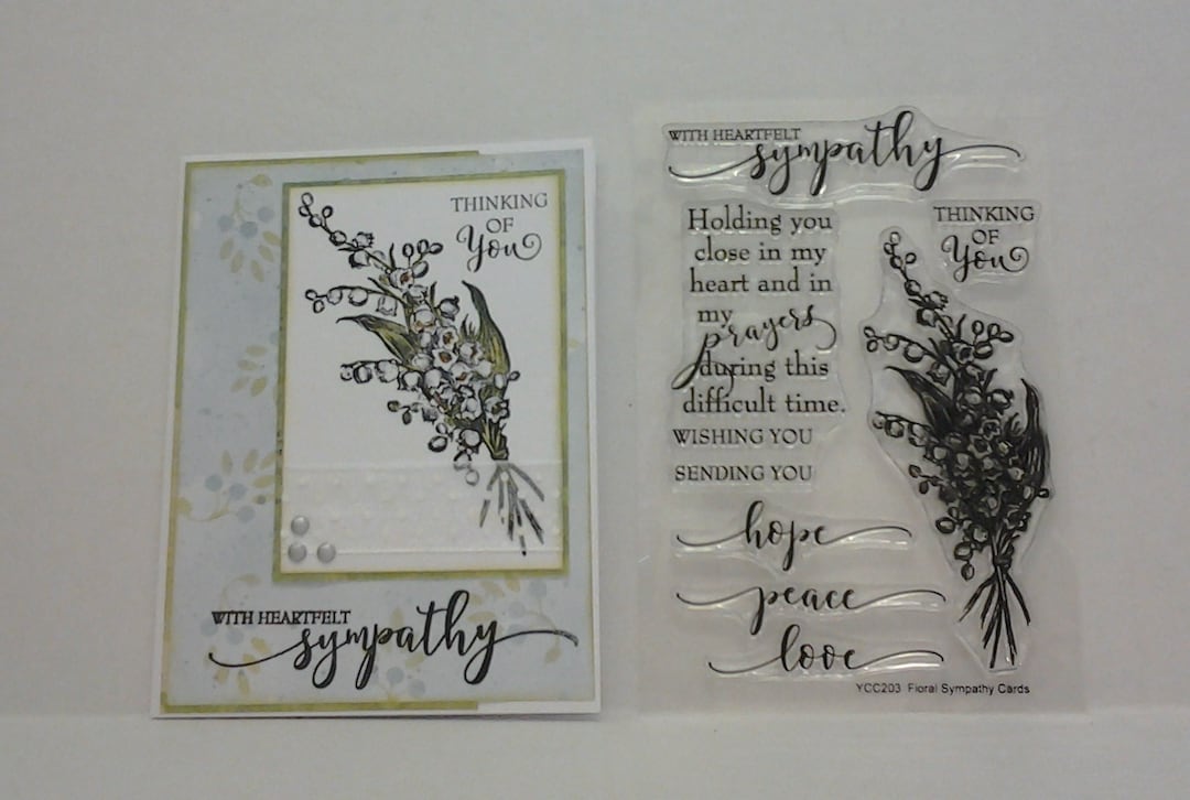Heartfelt Sentiments & Sympathy Clear Stamp Sets and Red Rubber Stamps ...