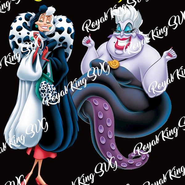 Ursula - Cruella - Member of the Bad Witches Club PNG - png File, Ursula - Cruella png, instant download, clipart