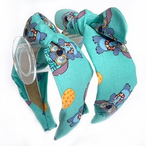 Disney Lilo and Stitch Top knot and Bow Headband Pineapple Party