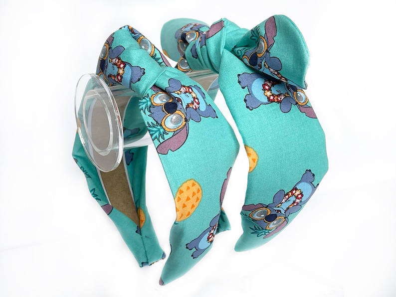 Disney Lilo and Stitch Top knot and Bow Headband Pineapple Party