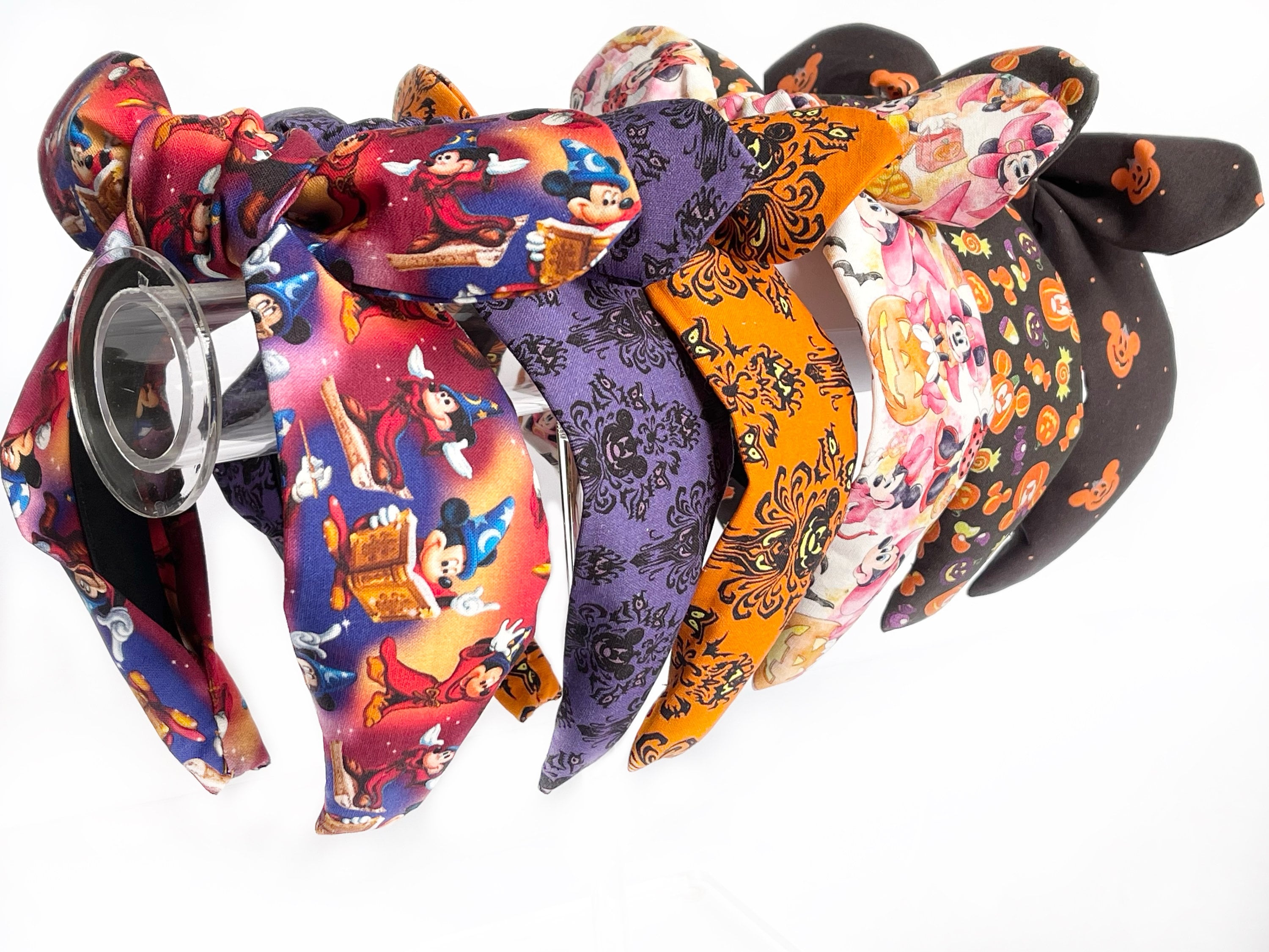 Disney Halloween Top Knot and Bow Headband