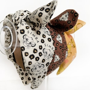 Lion King Top Knot and Bow Headband