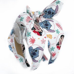 Disney Lilo and Stitch Top knot and Bow Headband Aloha !