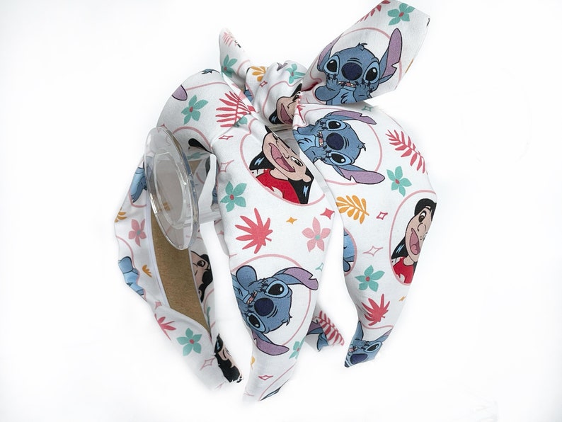 Disney Lilo and Stitch Top knot and Bow Headband Aloha !