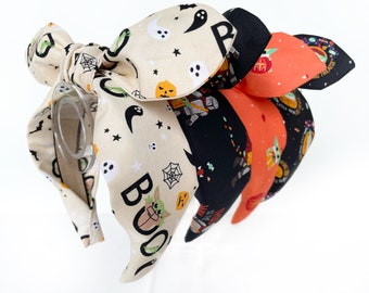Spooky Star Wars Top Knot and Bow Headband