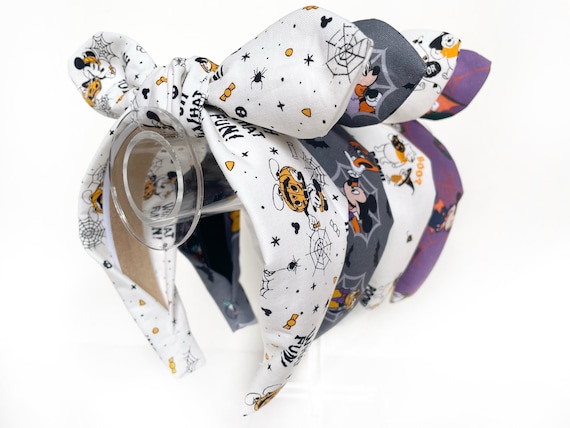 Disney Halloween Top Knot and Bow Headband