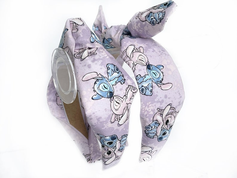 Disney Lilo and Stitch Top knot and Bow Headband True Love