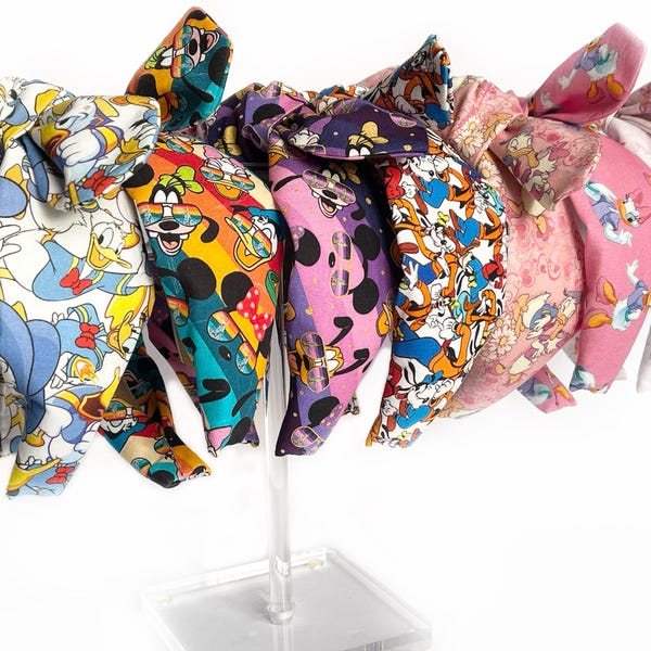 Disney Fab Five Top Knot and Bow Headband