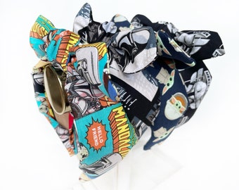 Mandalorian Top Knot and Bow Headband