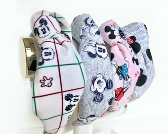 Mickey and Minnie Top Knot Headband